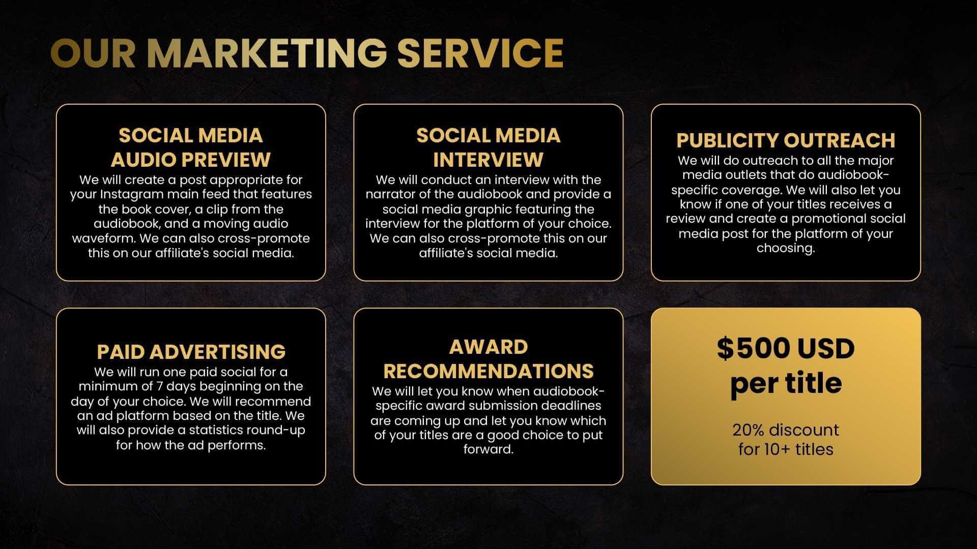 marketing pack